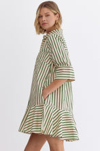 Load image into Gallery viewer, The Eva Striped Cotton Dress
