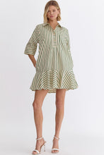 Load image into Gallery viewer, The Eva Striped Cotton Dress
