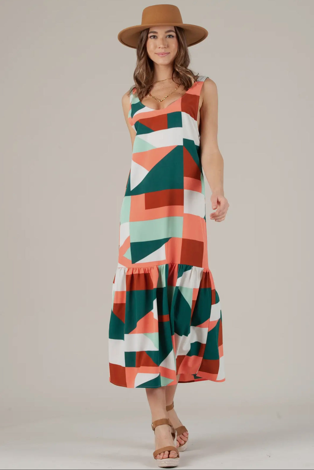 The Geo Print Maxi Dress
