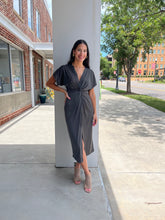 Load image into Gallery viewer, Charlotte Twist Front Midi Dress
