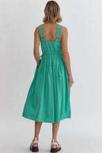 Load image into Gallery viewer, The Green Edith Side Tie Dress
