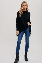 Load image into Gallery viewer, The Bella Throw Over Sweater in Black
