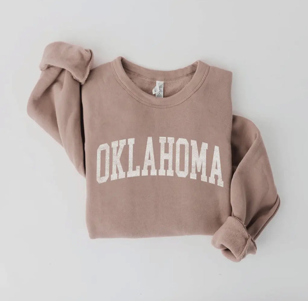 Oklahoma Classic Sweatshirt in Tan