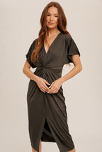 Load image into Gallery viewer, Charlotte Twist Front Midi Dress
