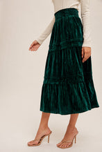 Load image into Gallery viewer, The Lily Velvet Midi Skirt
