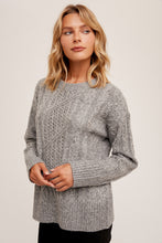 Load image into Gallery viewer, The Helena Back Satin Tie Sweater
