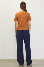 Load image into Gallery viewer, The Stacy Ruffle Hem Knit Top
