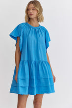 Load image into Gallery viewer, The Erin Textured Flutter Sleeve Dress
