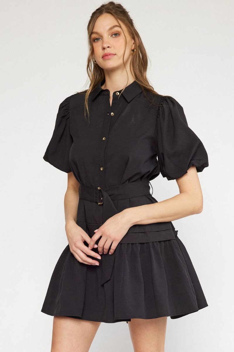 The Amanda Button Up Tier Dress