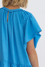 Load image into Gallery viewer, The Erin Textured Flutter Sleeve Dress
