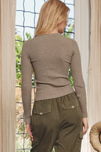 Load image into Gallery viewer, The Danny Back to Basic Ribbed Sweater in Taupe
