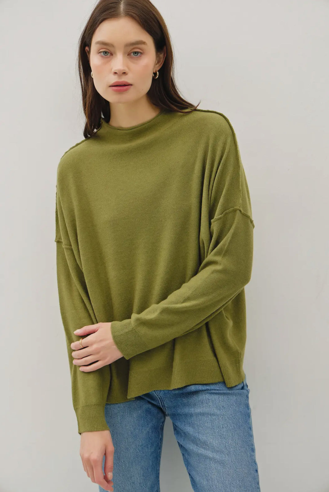 The Belise Drop Shoulder Sweater