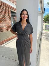 Load image into Gallery viewer, Charlotte Twist Front Midi Dress
