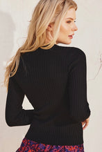 Load image into Gallery viewer, The Danny Back to Basic Ribbed Sweater in Black
