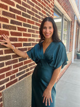 Load image into Gallery viewer, The Natasha Satin Blouson Dress
