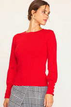 Load image into Gallery viewer, The Lacey Jewel Button Sleeve Sweater
