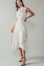 Load image into Gallery viewer, The Asymmetrical Drape Neck Dress

