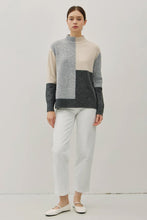 Load image into Gallery viewer, The Beverly Colorblock Mock Sweater

