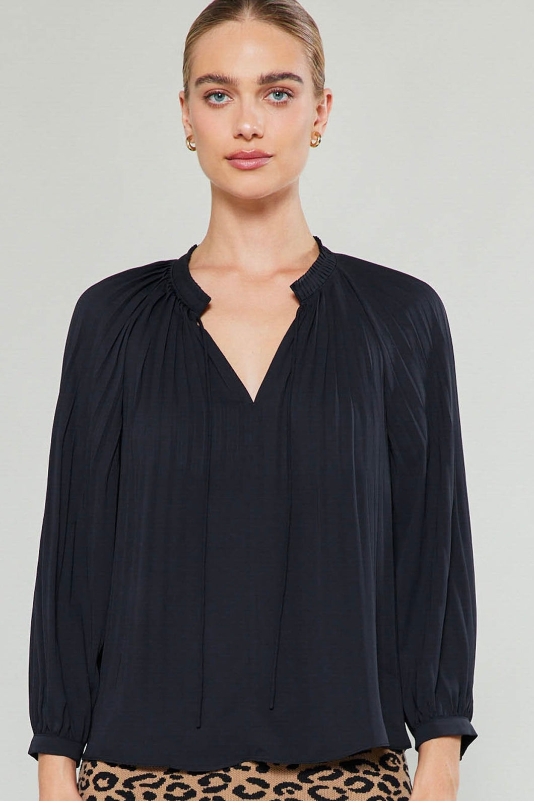 The Callie Pleated Blouse