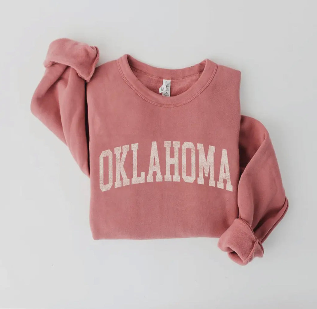 Oklahoma Classic Sweatshirt in Mauve