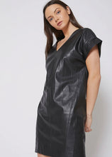 Load image into Gallery viewer, The Rachelle Shift Faux Leather Dress
