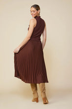 Load image into Gallery viewer, Dylan Mixed Media Pleated Skirt Dress
