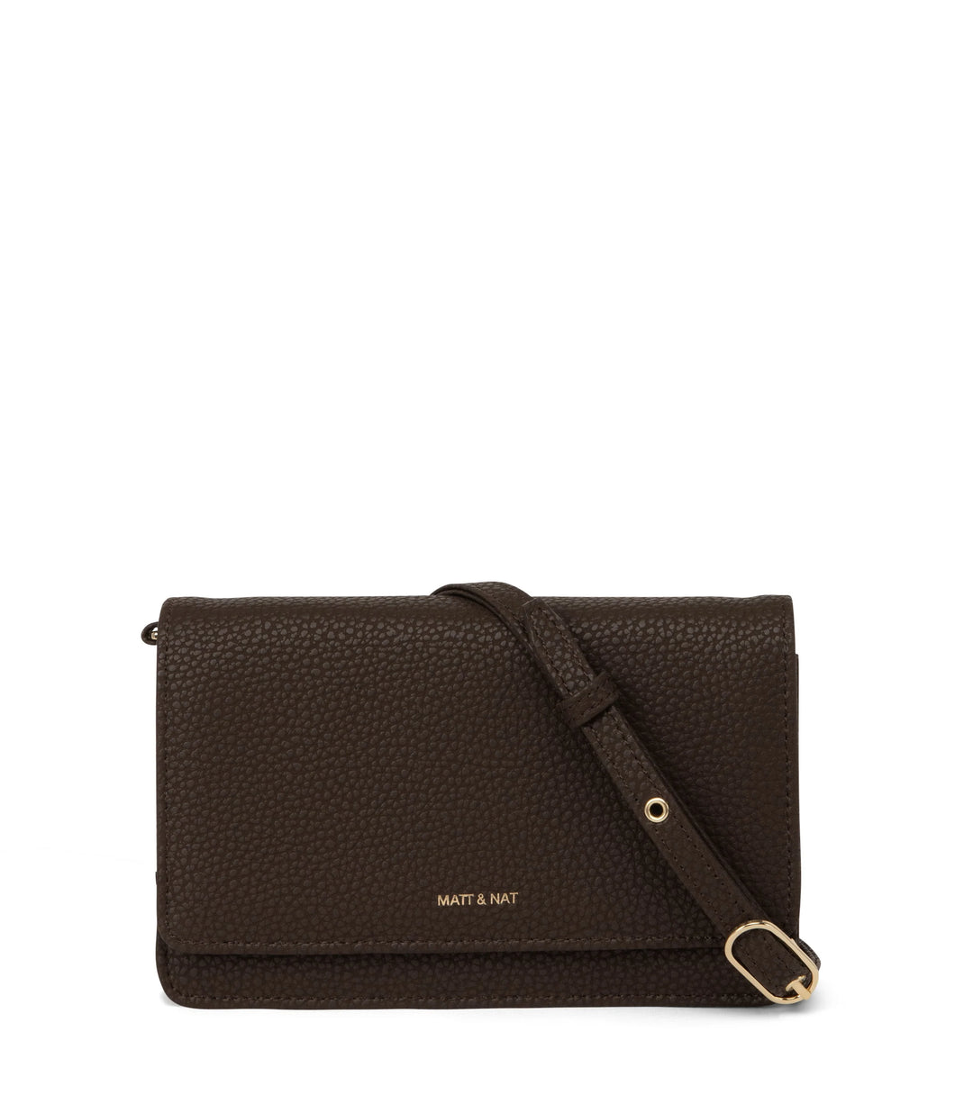 BEE PURITY 2 IN 1 CROSSBODY CLUTCH IN TRUFFLE