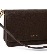 Load image into Gallery viewer, BEE PURITY 2 IN 1 CROSSBODY CLUTCH IN TRUFFLE
