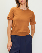 Load image into Gallery viewer, The Stacy Ruffle Hem Knit Top
