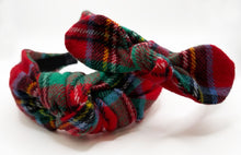 Load image into Gallery viewer, Little Girls Large Tartan Plaid Knotted Headband
