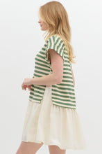 Load image into Gallery viewer, The Emory Stripe Mix Media Dress

