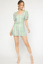 Load image into Gallery viewer, The Elsa Plaid Romper
