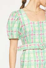 Load image into Gallery viewer, The Elsa Plaid Romper
