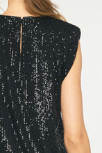 Load image into Gallery viewer, The Sylvia Sequin Sleeveless Blouse

