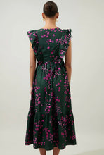 Load image into Gallery viewer, Floral Poplin Surplice Midi Dress
