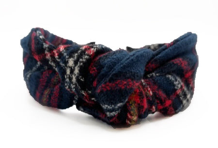Women's Navy/Red Knotted Headband