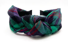 Load image into Gallery viewer, Women&#39;s Purple/Green Knotted Headband
