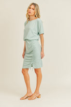 Load image into Gallery viewer, Side Cinched Knit Dress in Mint
