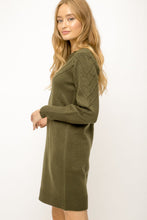 Load image into Gallery viewer, Ottoman Stitch Detail Sweater Dress
