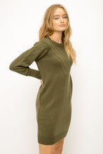 Load image into Gallery viewer, Ottoman Stitch Detail Sweater Dress
