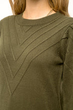 Load image into Gallery viewer, Ottoman Stitch Detail Sweater Dress
