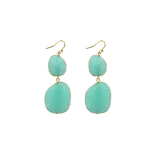 Load image into Gallery viewer, Aqua Stone Earrings
