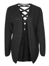 Load image into Gallery viewer, Cardigan w/Back Lace Detail
