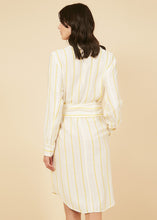 Load image into Gallery viewer, Azelle Stripe Wrap Dress
