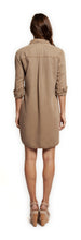 Load image into Gallery viewer, Roll Tab Sleeve Chambray Dress
