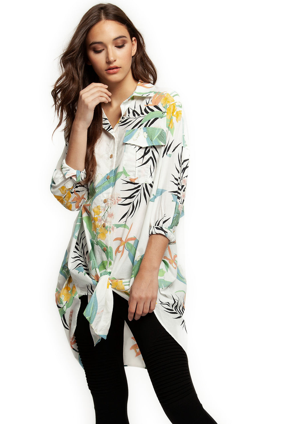 Oversize Tropical Tunic