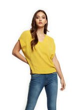 Load image into Gallery viewer, V-neck Textured Blouse
