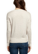 Load image into Gallery viewer, LS Scoopneck Tie Front Knit Top
