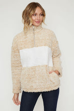 Load image into Gallery viewer, Two Tone Sherpa Pullover w/Pockets
