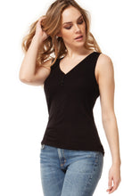 Load image into Gallery viewer, Button Detail Ribbed Tank
